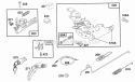 Control Bracket Assy Brake Diagram and Parts List for 123702-3120-01  Briggs and Stratton Engine